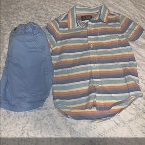 Toddler boy shirt and shorts